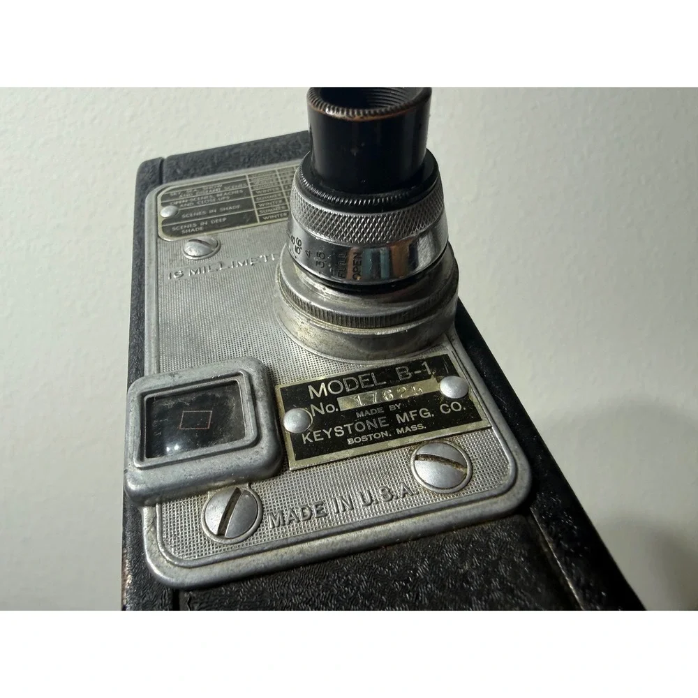 Vintage Keystone Model B-1 16mm Movie Camera Black Untested Parts Only USA